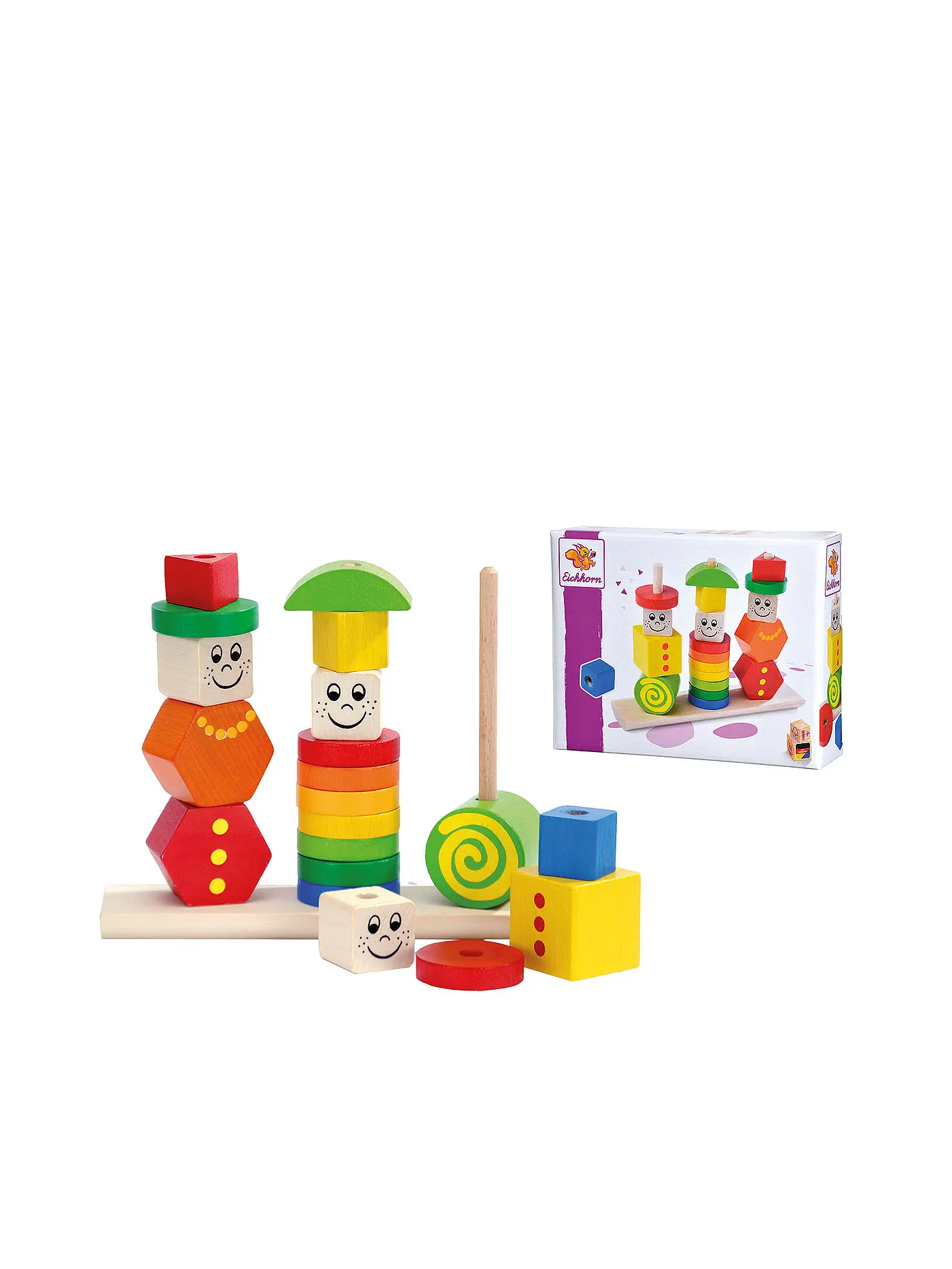 EICHHORN | Figuren Steckpuzzle aus Holz | 